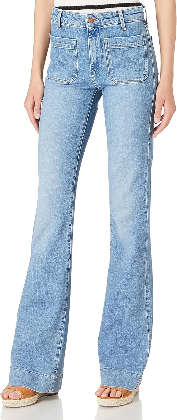 wrangler 男士 flare 牛仔裤